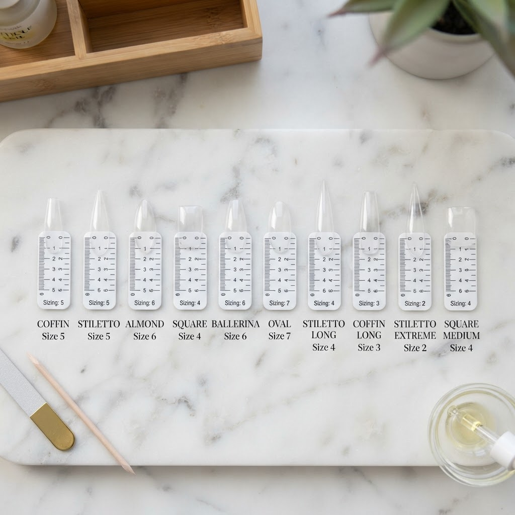 Understanding different shapes helps you choose the right tip for your nail bed type.