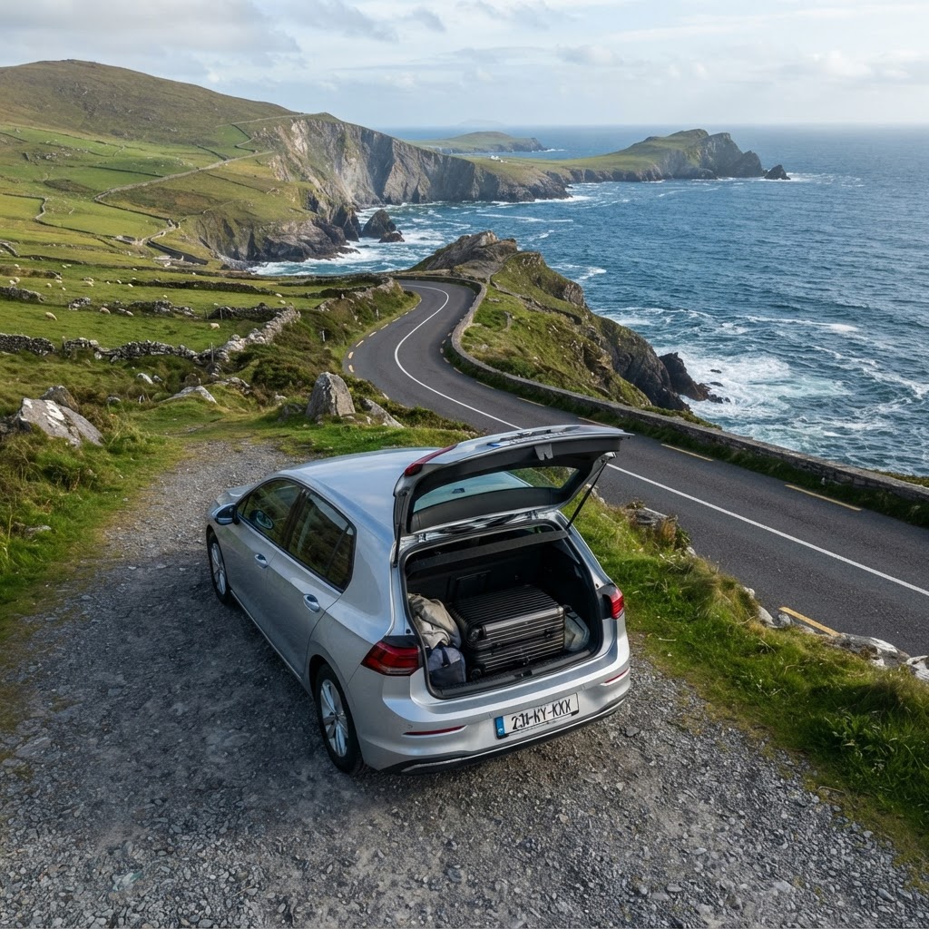 Traveling light makes it easier to navigate Ireland's narrow roads.
