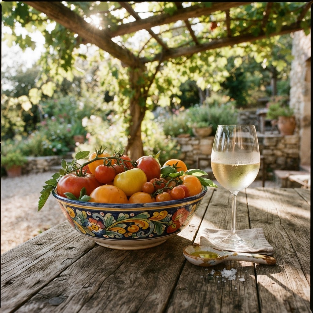 Spanish Summer Aesthetic: Capturing Eternal Golden Hours 3 Rustic dining inspired by the Spanish countryside.