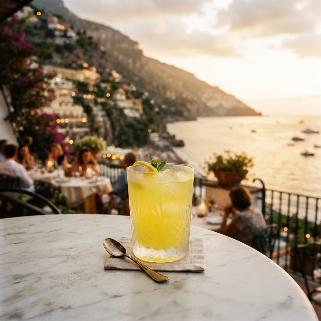 A refreshing glass of authentic Limoncello is the perfect end to a day on the island.