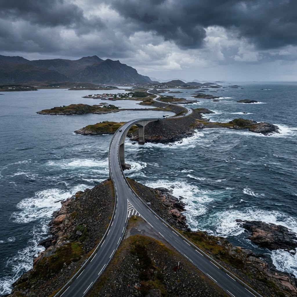 7 Dreamy Places in Norway You Need on Your List 4 The engineering marvel of the Atlantic Ocean Road.