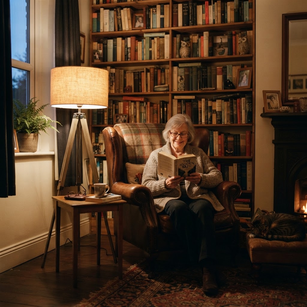 Tripod floor lamps offer both functional task lighting and a touch of organic style to your reading nook.