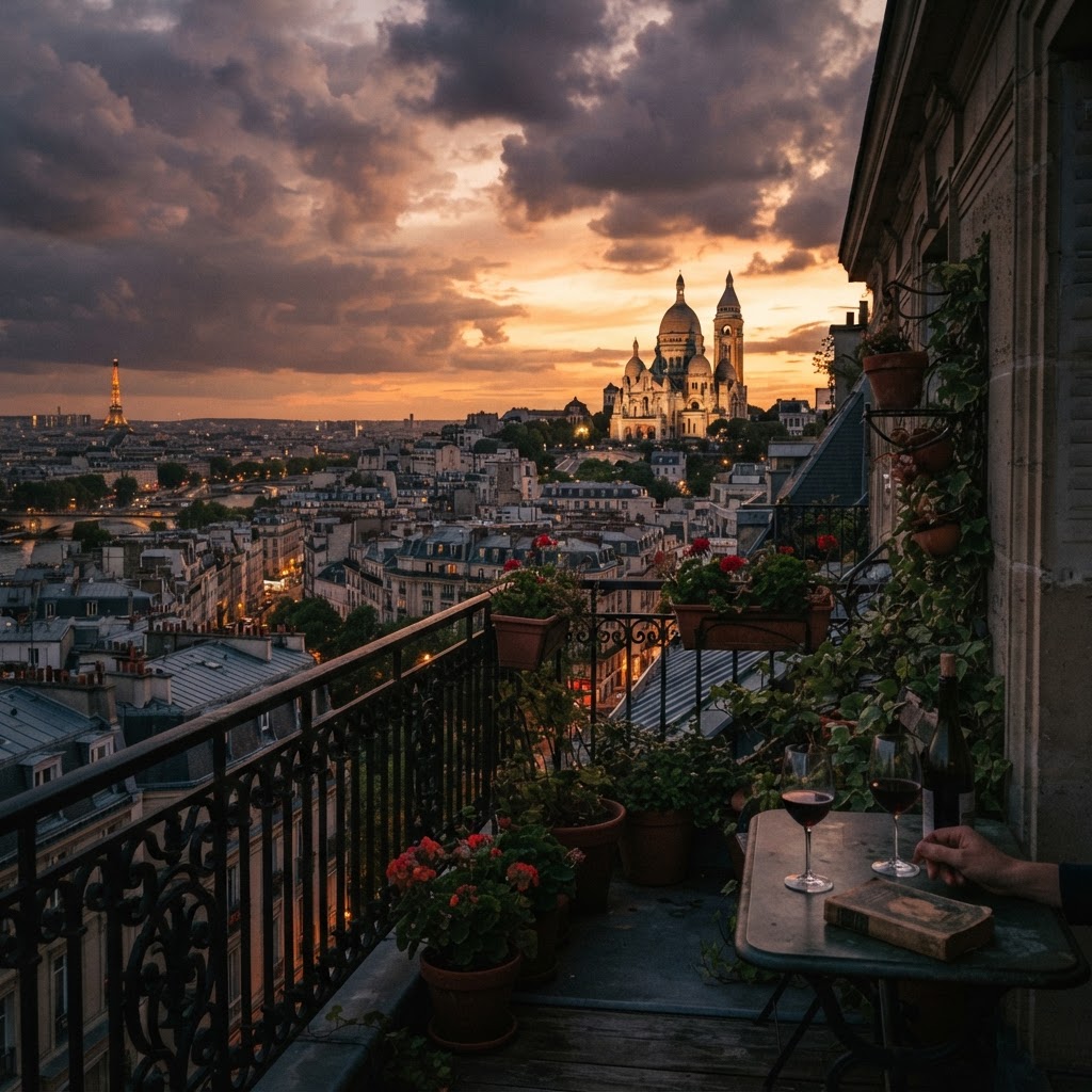 Golden hour magic in Montmartre.