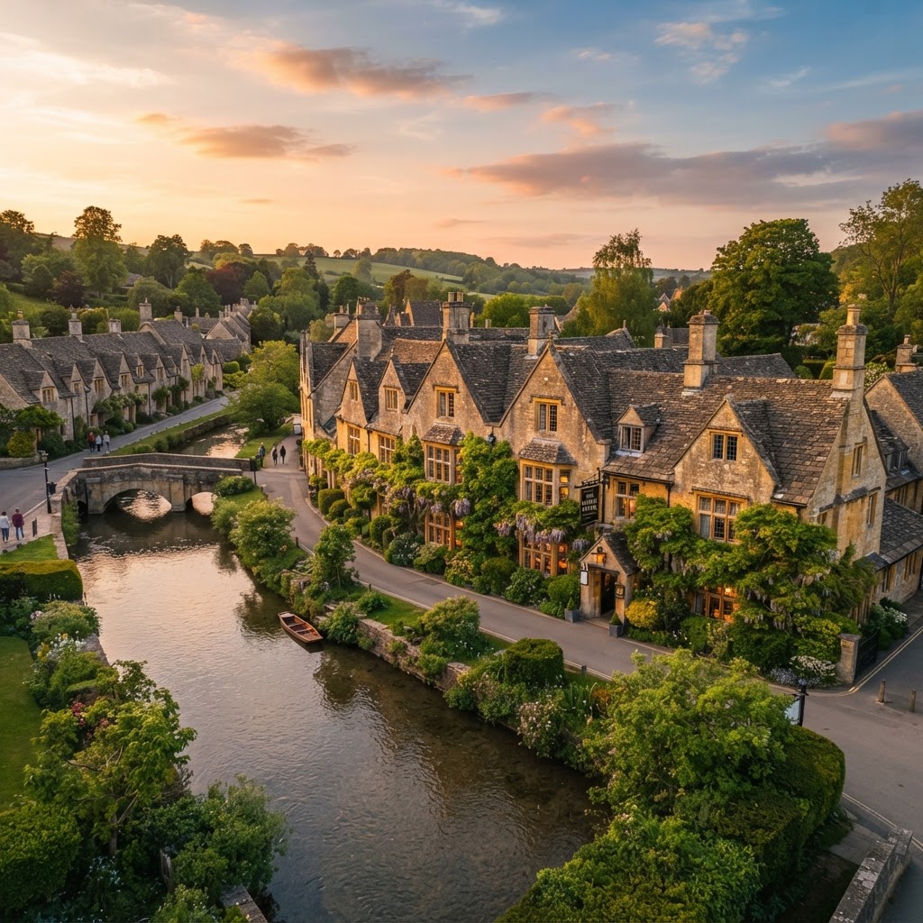 The Swan Hotel & Other Dreamy Cotswolds Stays 2 The iconic Swan Hotel in Bibury.