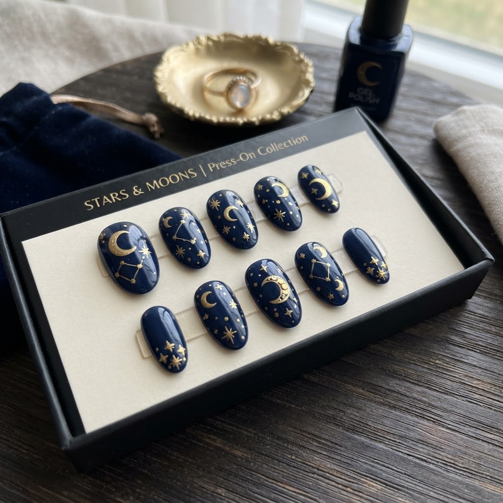 Celestial nail designs bring a touch of the cosmos to your fingertips.
