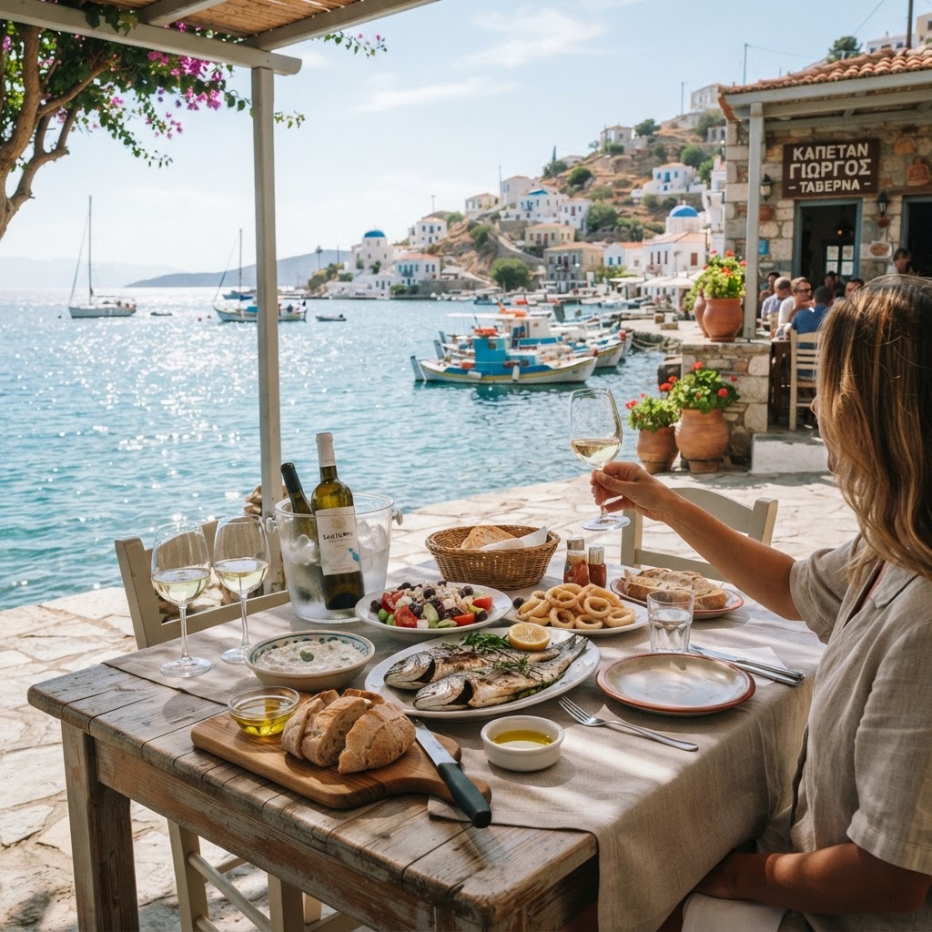 A slow, delicious lunch by the Mediterranean coast.