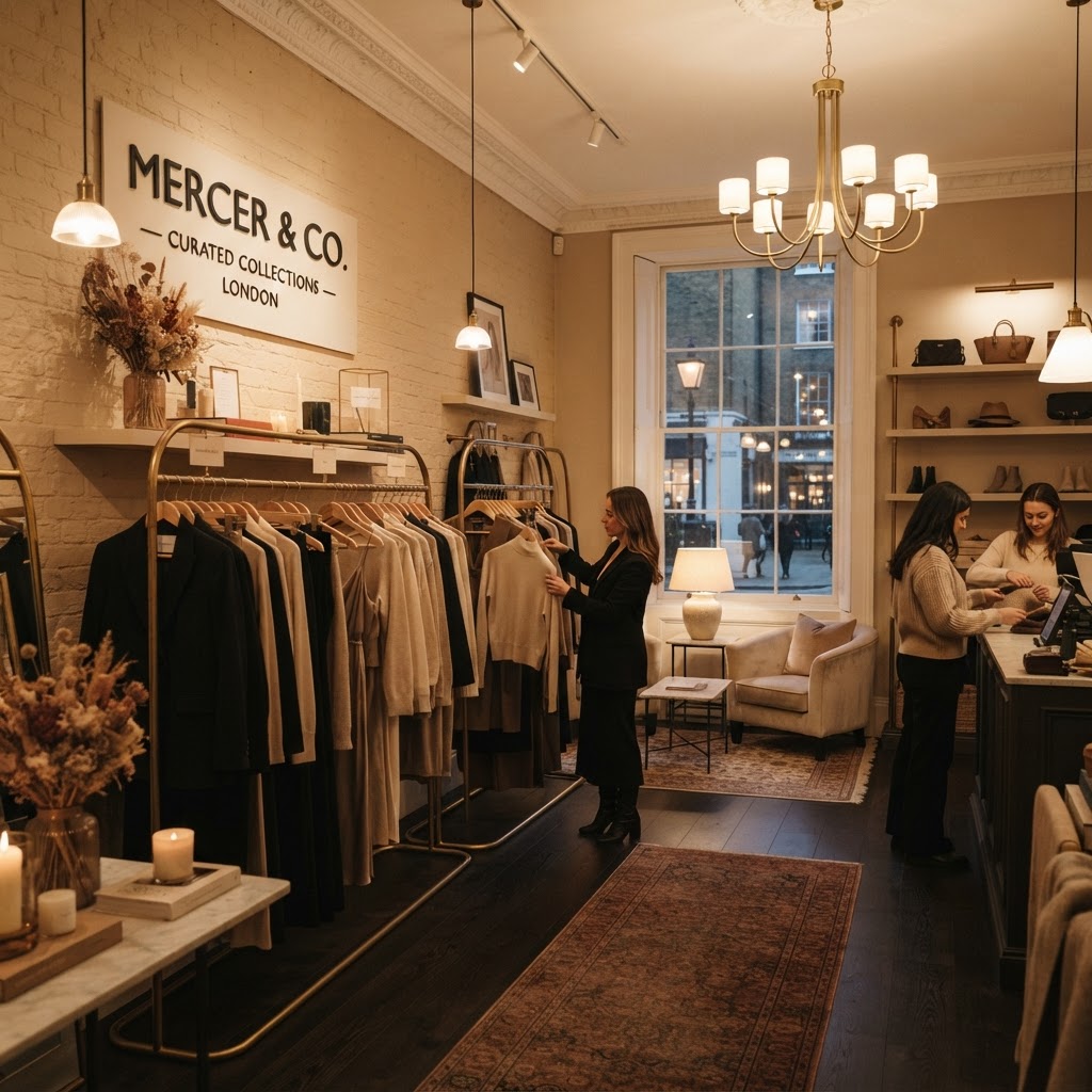 Explore unique, high-end finds in London's hidden boutique shops.