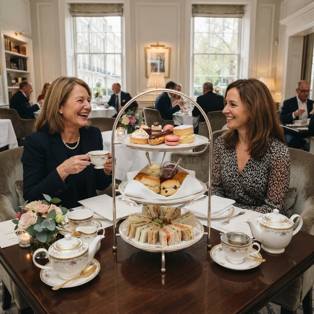 Indulge in a classic British afternoon tea.