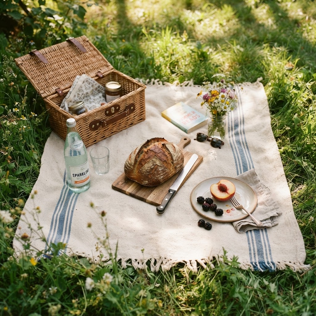 Take your lunch outdoors and enjoy the simplicity of a summer picnic.