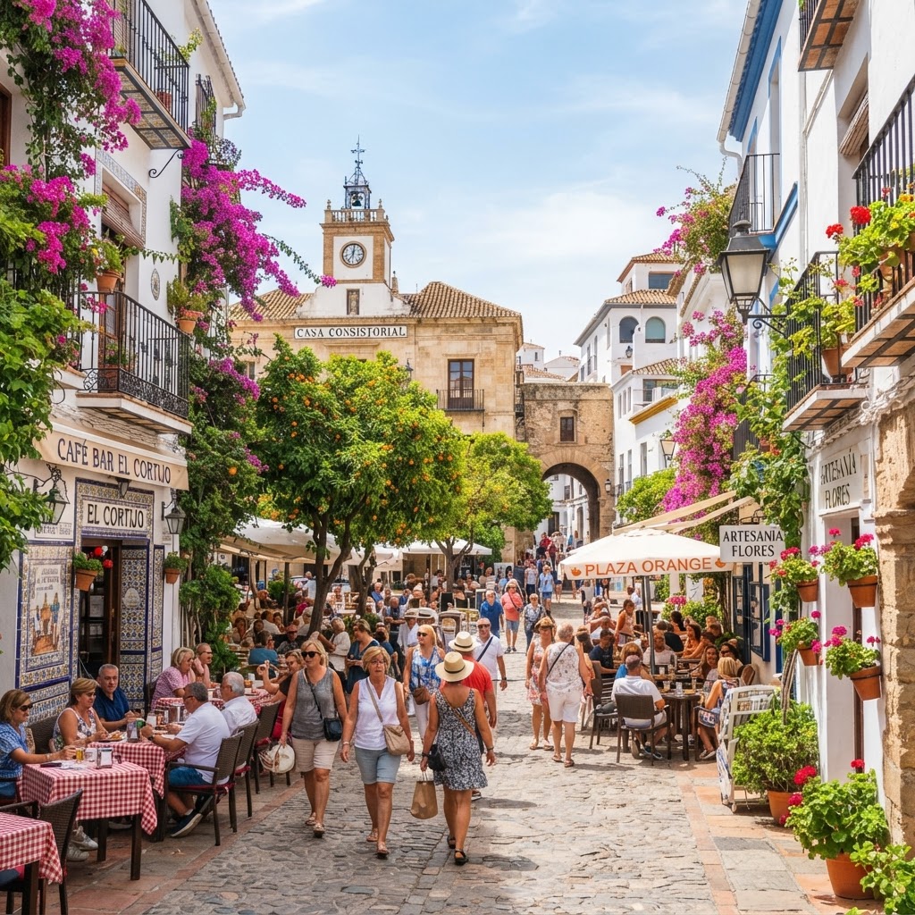 The charming and historic streets of Marbella's Old Town.