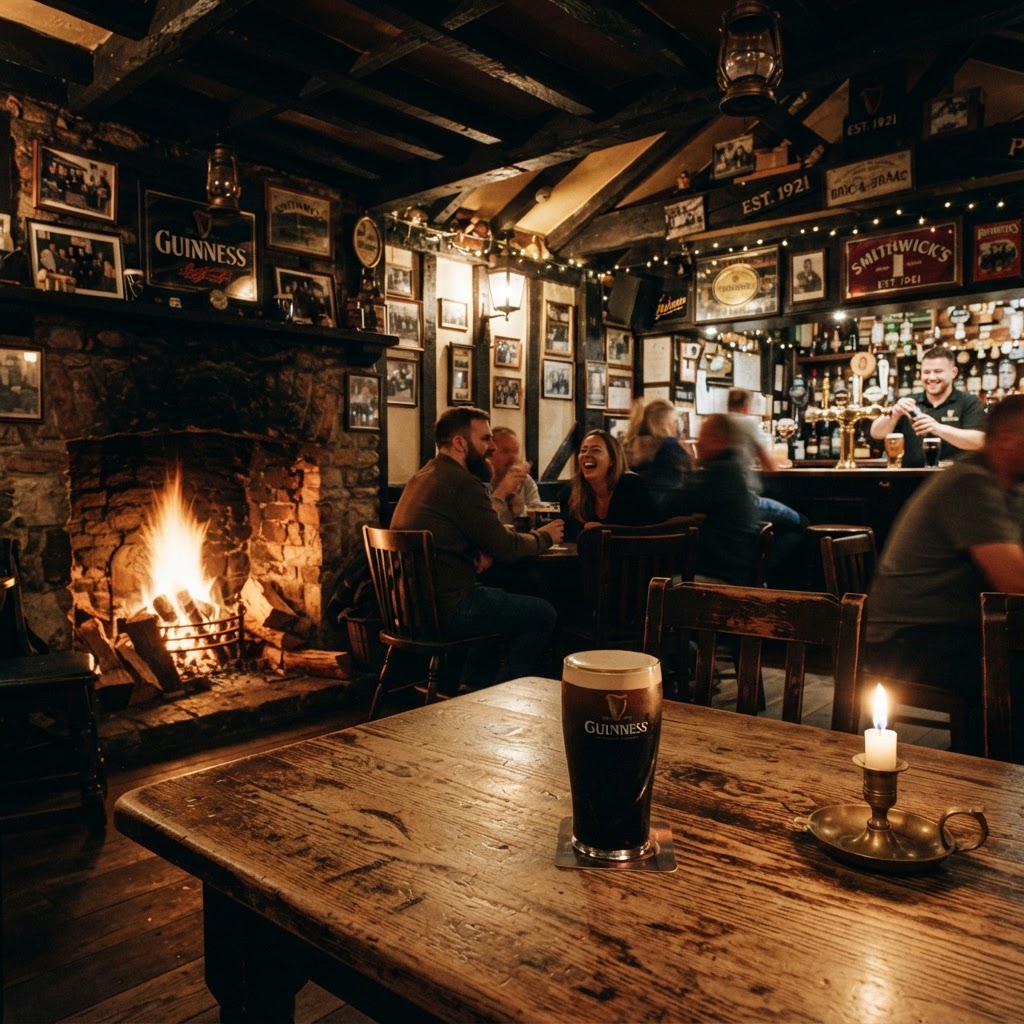 End your day by relaxing in the warmth of a traditional Irish pub.