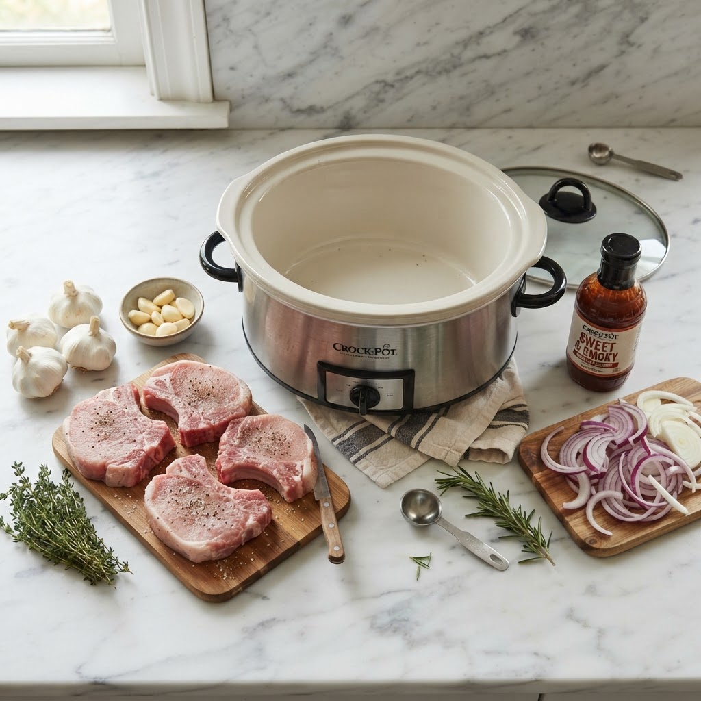 Simple ingredients ready to transform into a delicious meal.