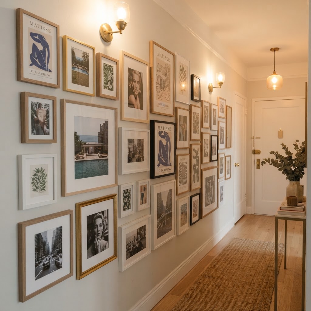 Create a custom gallery wall without ever using a hammer.