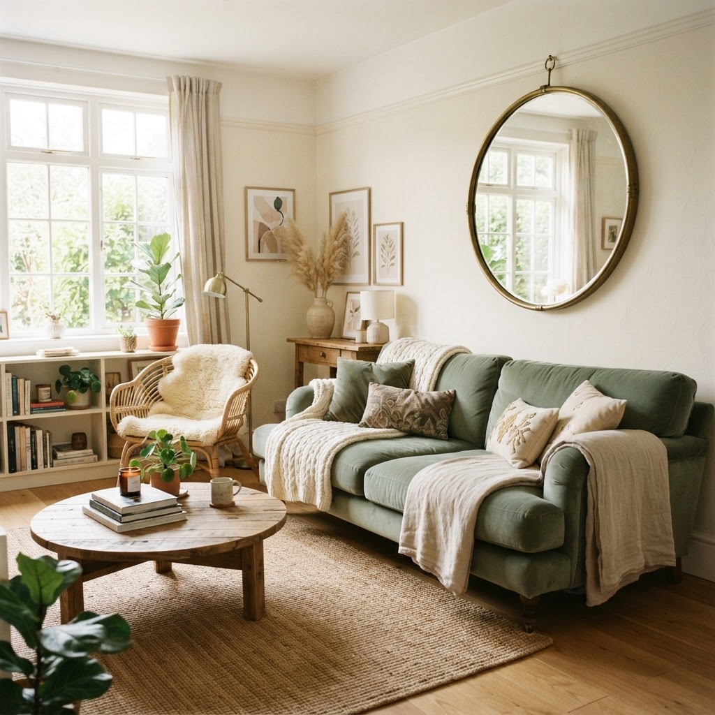 Use mirrors to reflect light and create the illusion of more space.