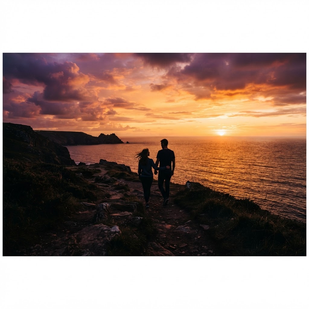Sunset walks are a cherished tradition in coastal Spanish life.