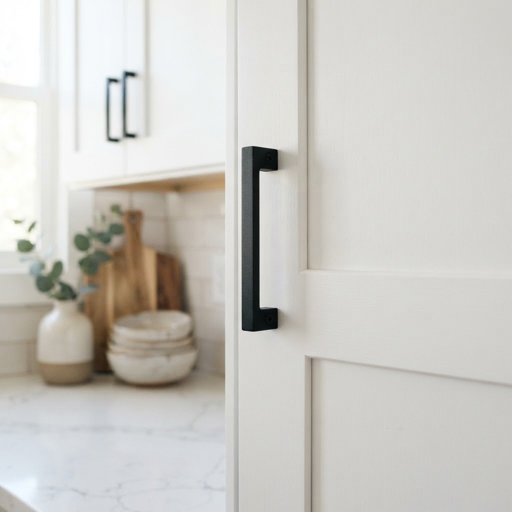 Swapping cabinet hardware is a high-impact, damage-free DIY.