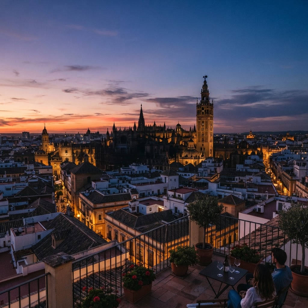 The best rooftop views to watch the day end in Seville.