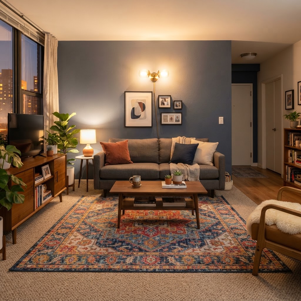 Upgrade your lighting to create an inviting atmosphere.