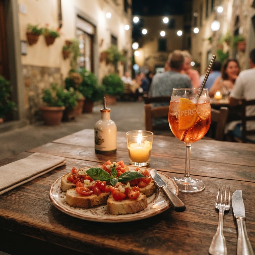 Italian Summer Evenings: The Magic That Never Ends 3 A refreshing aperitivo sets the stage for a long, leisurely evening.