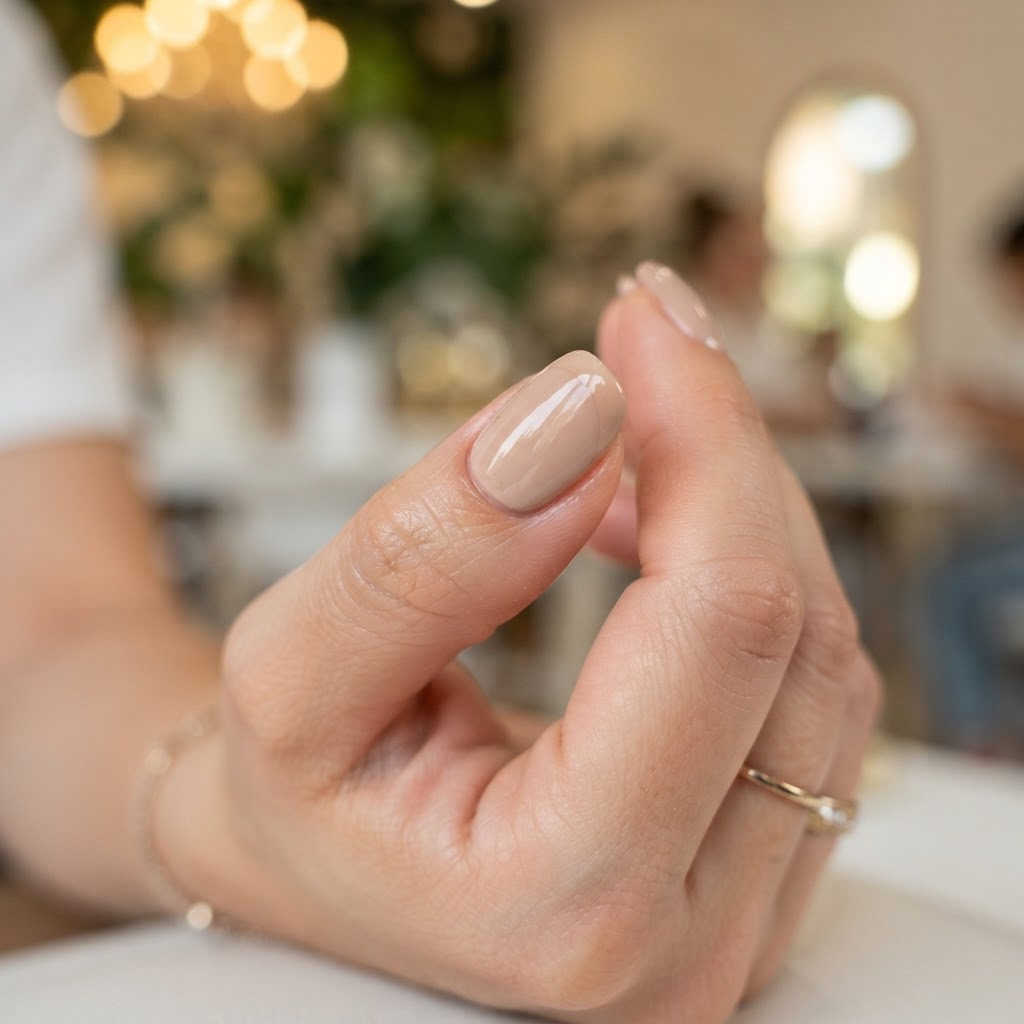 Capping the free edge keeps polish chip-free.