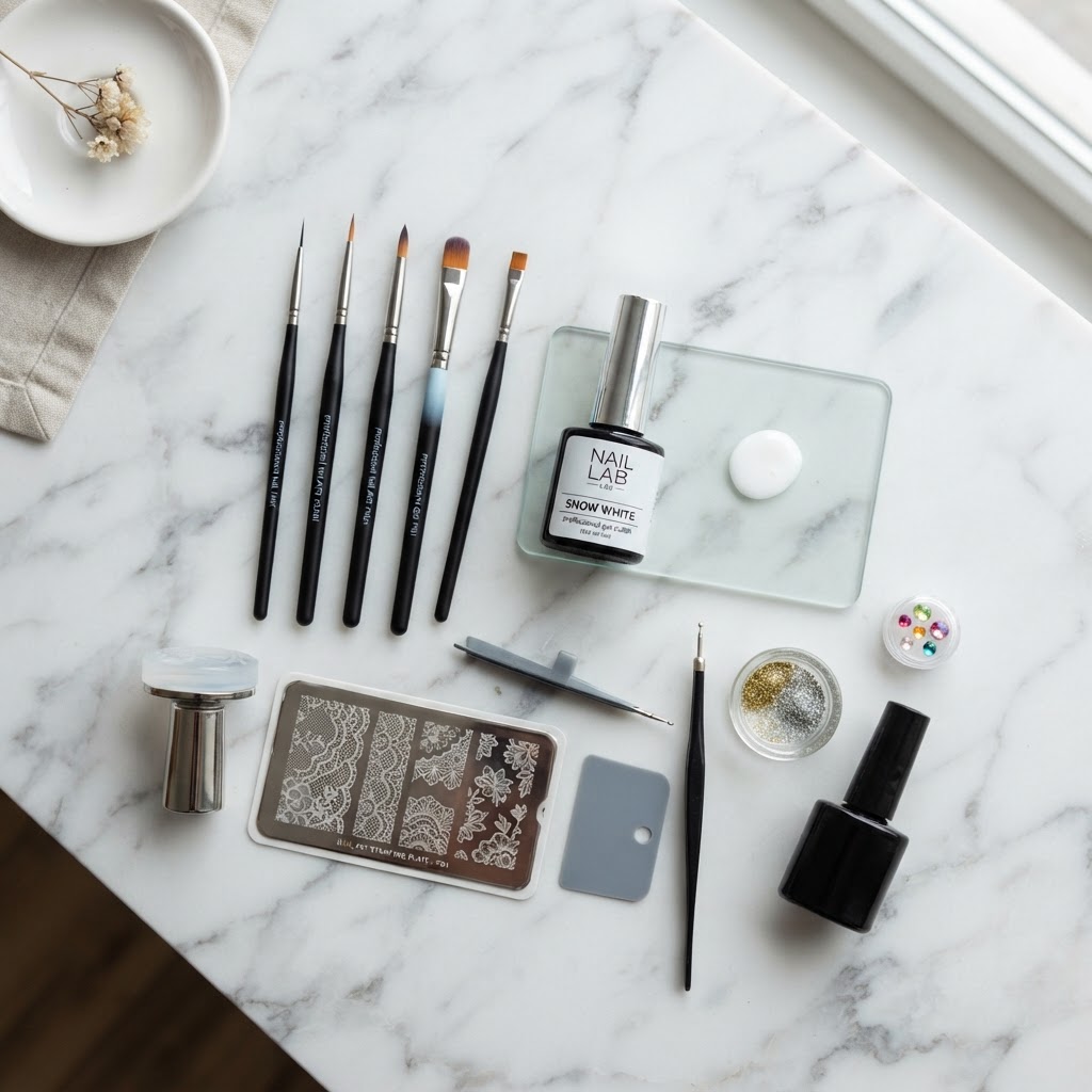 Essential tools for a perfect DIY manicure.