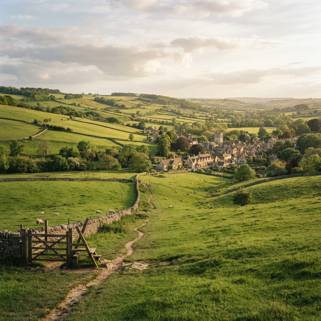 Exploring the Cotswolds via public footpaths is a rewarding car-free experience.