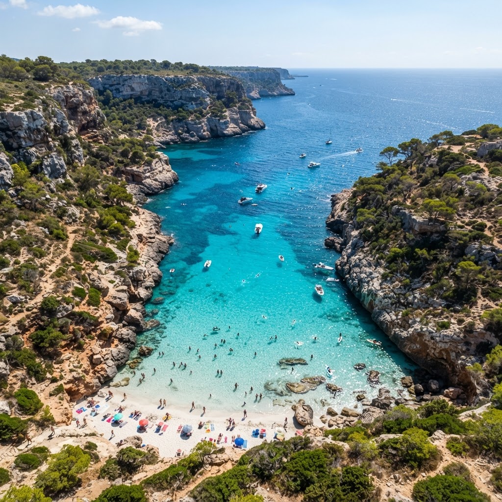 The turquoise perfection of Calo des Moro.