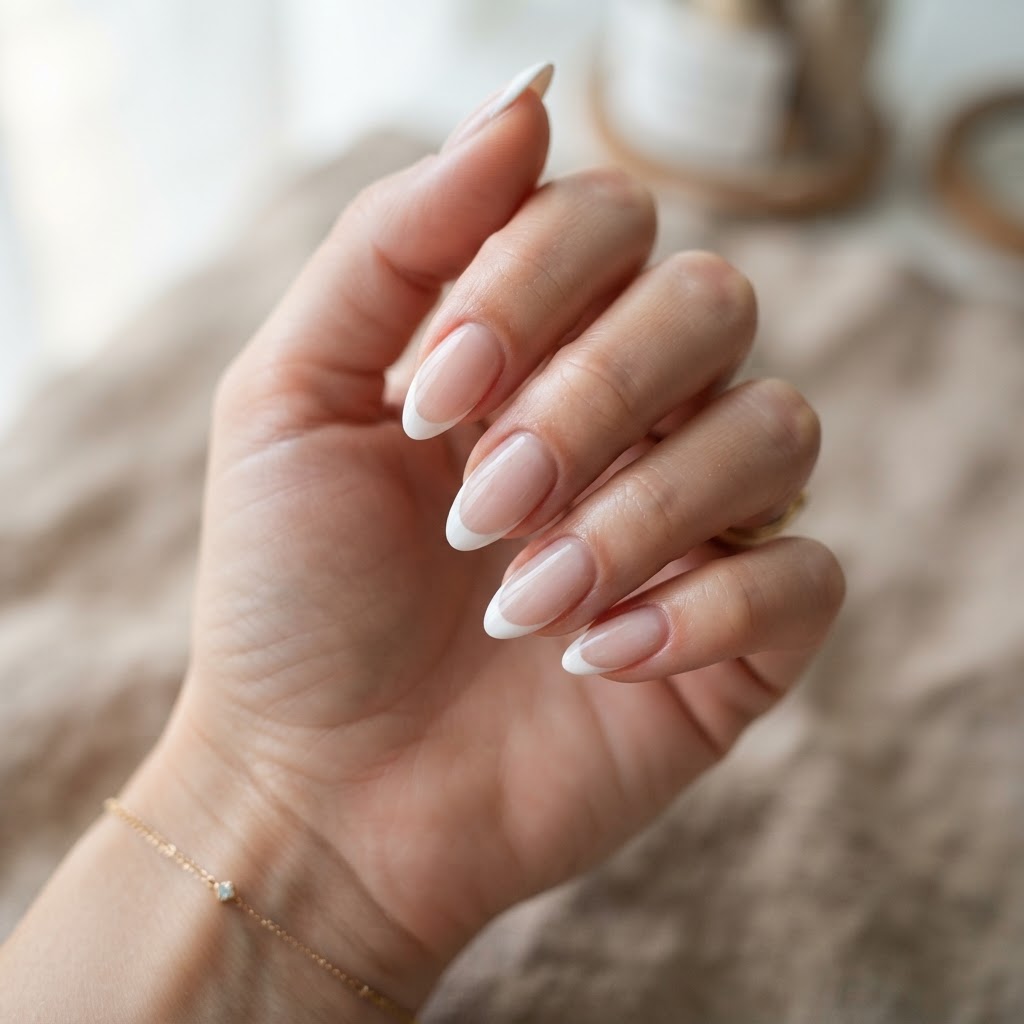 Classic styles like french tips look beautiful on well-cared-for natural nails.