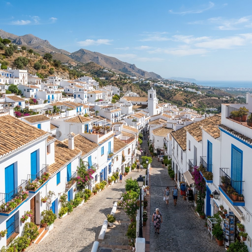 The iconic Pueblos Blancos cling to the hillsides of Andalusia.