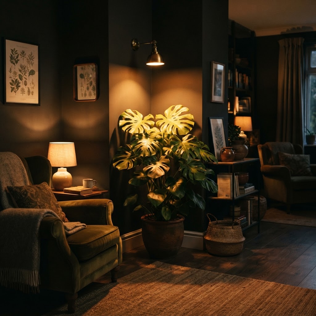 Accent lighting highlights textures and adds depth to a room.