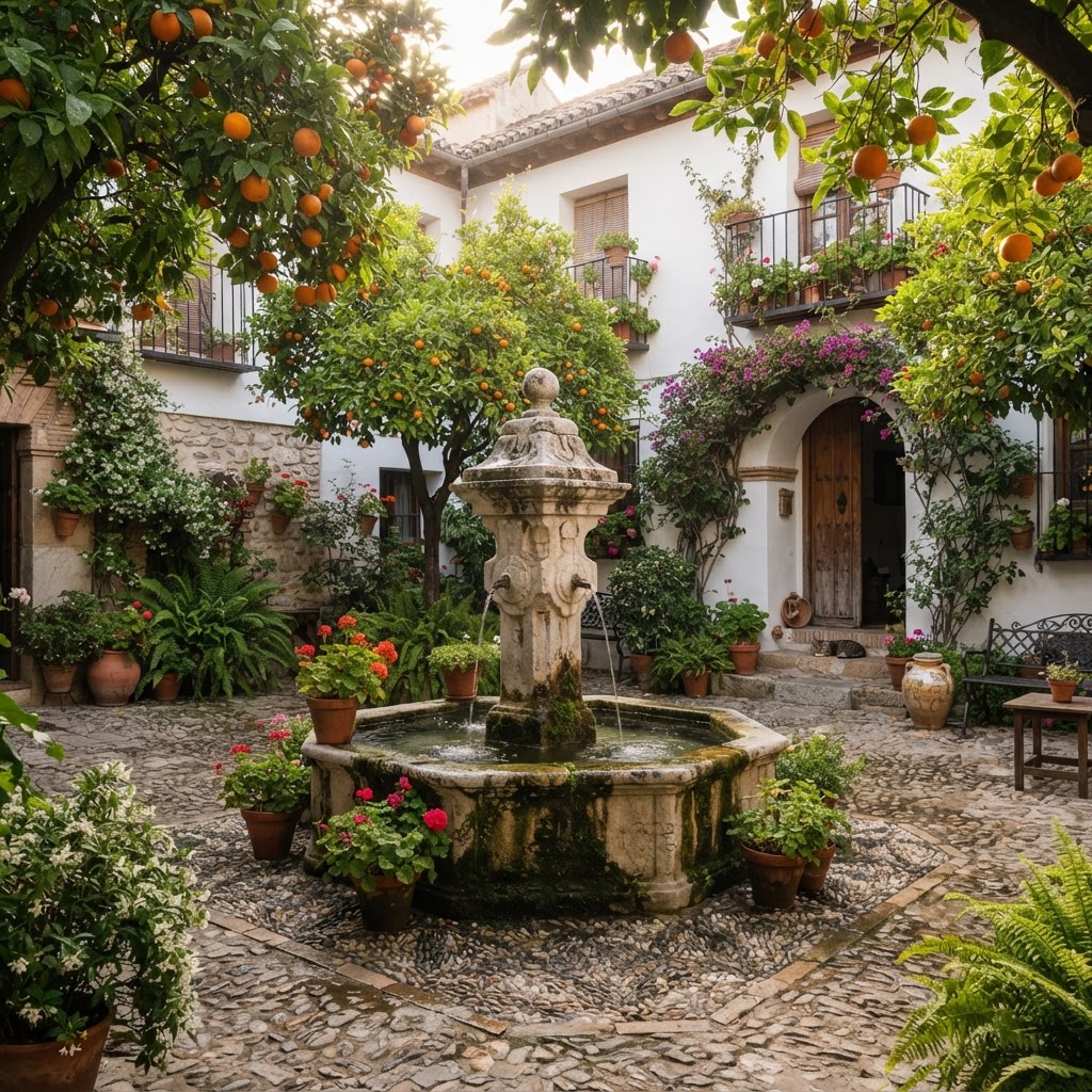 Hidden courtyards in the Realejo offer a secret glimpse into traditional Andalusian living.