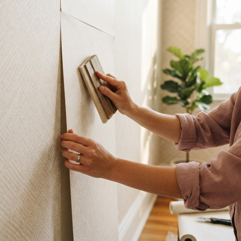 Peel-and-stick wallpaper is the ultimate renter-friendly decor hack.
