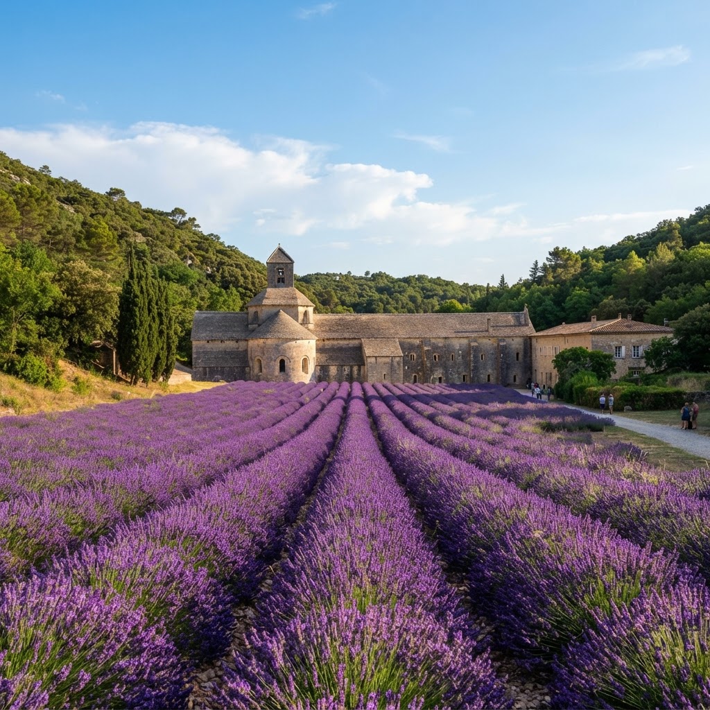 The Abbaye de Sénanque is a highlight of the region, especially when the lavender is in full bloom.