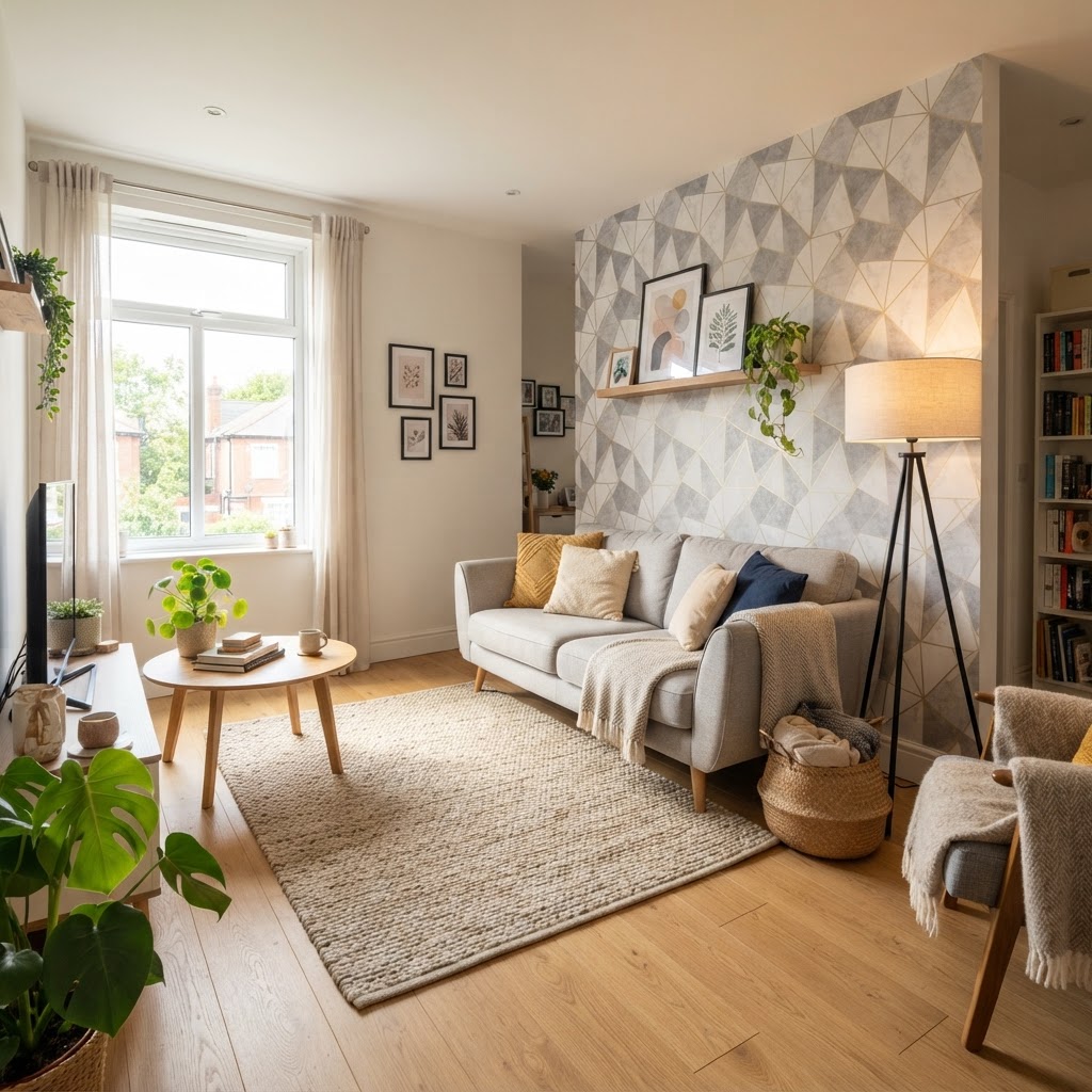 Transform blank walls with peel-and-stick wallpaper.