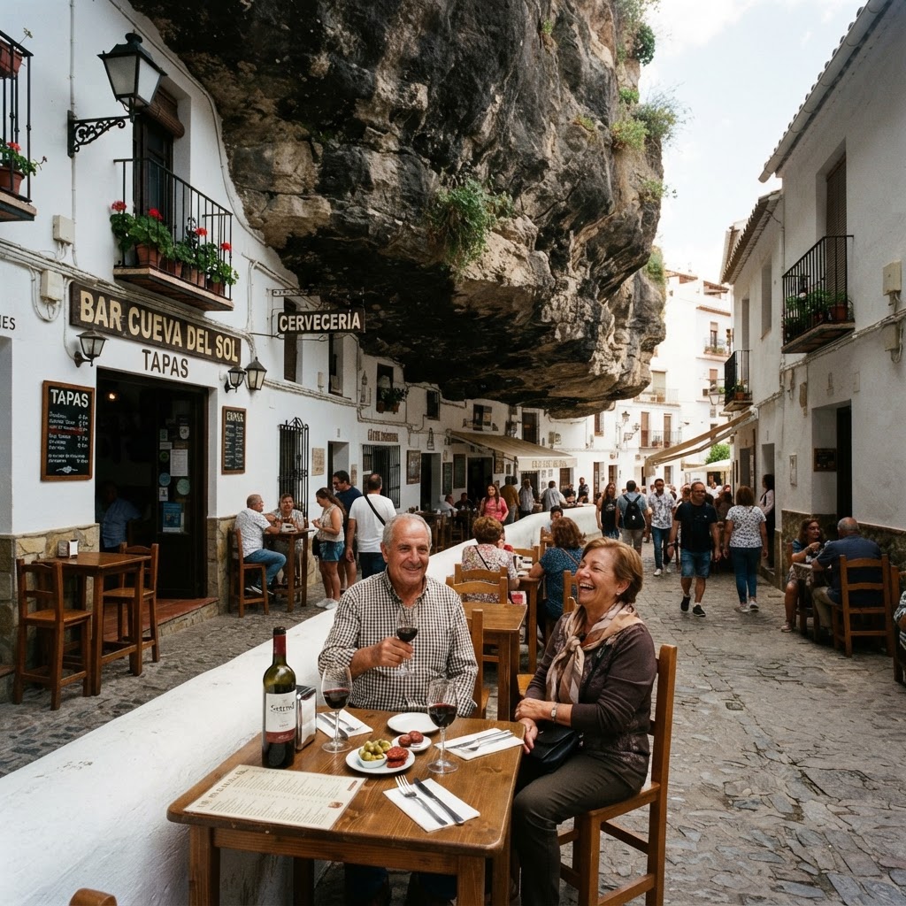 The unique rock-integrated streets of Setenil de las Bodegas.