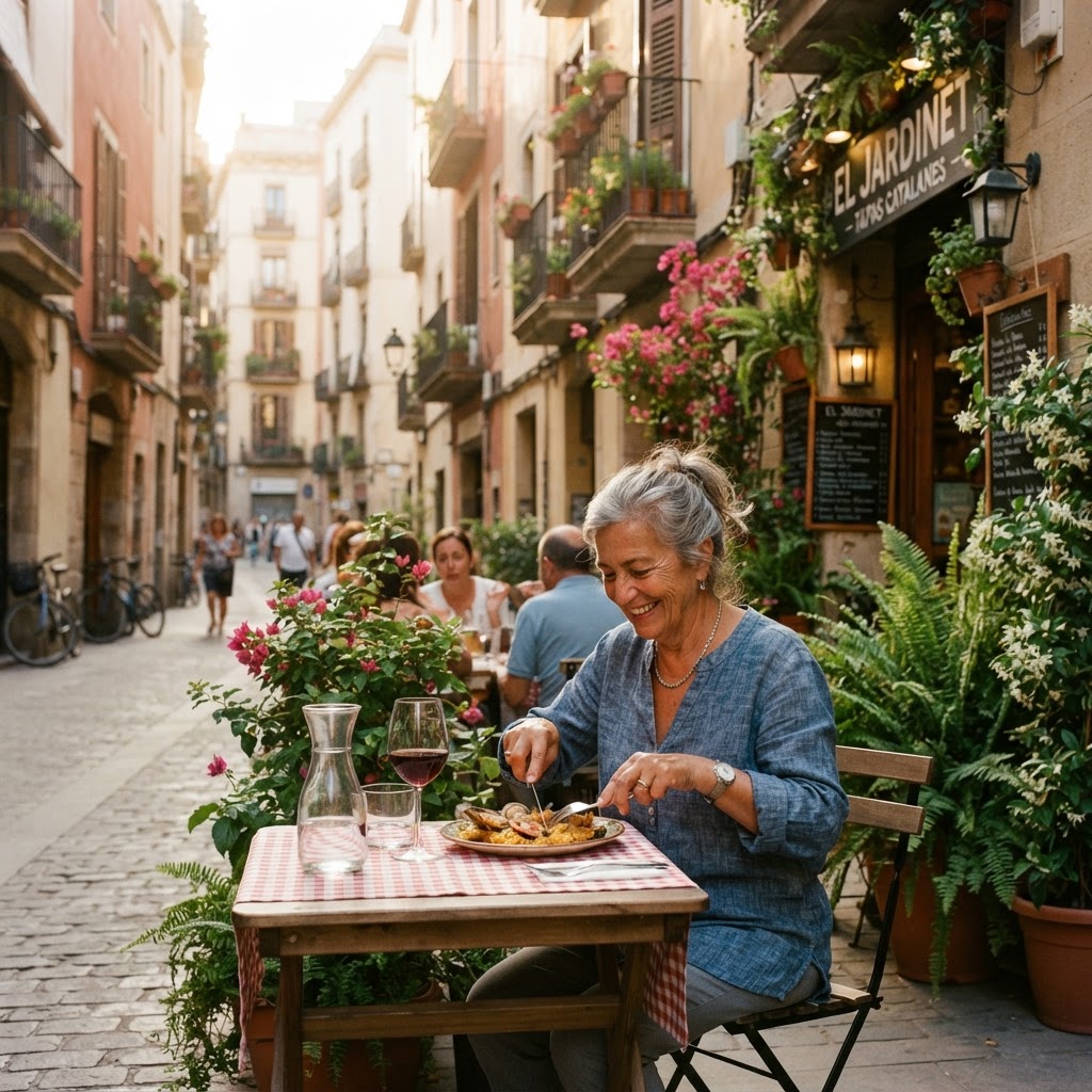 Lunch in Barcelona: The Ultimate Food Moment 4 Dining in the Gràcia district offers a quiet, authentic atmosphere.