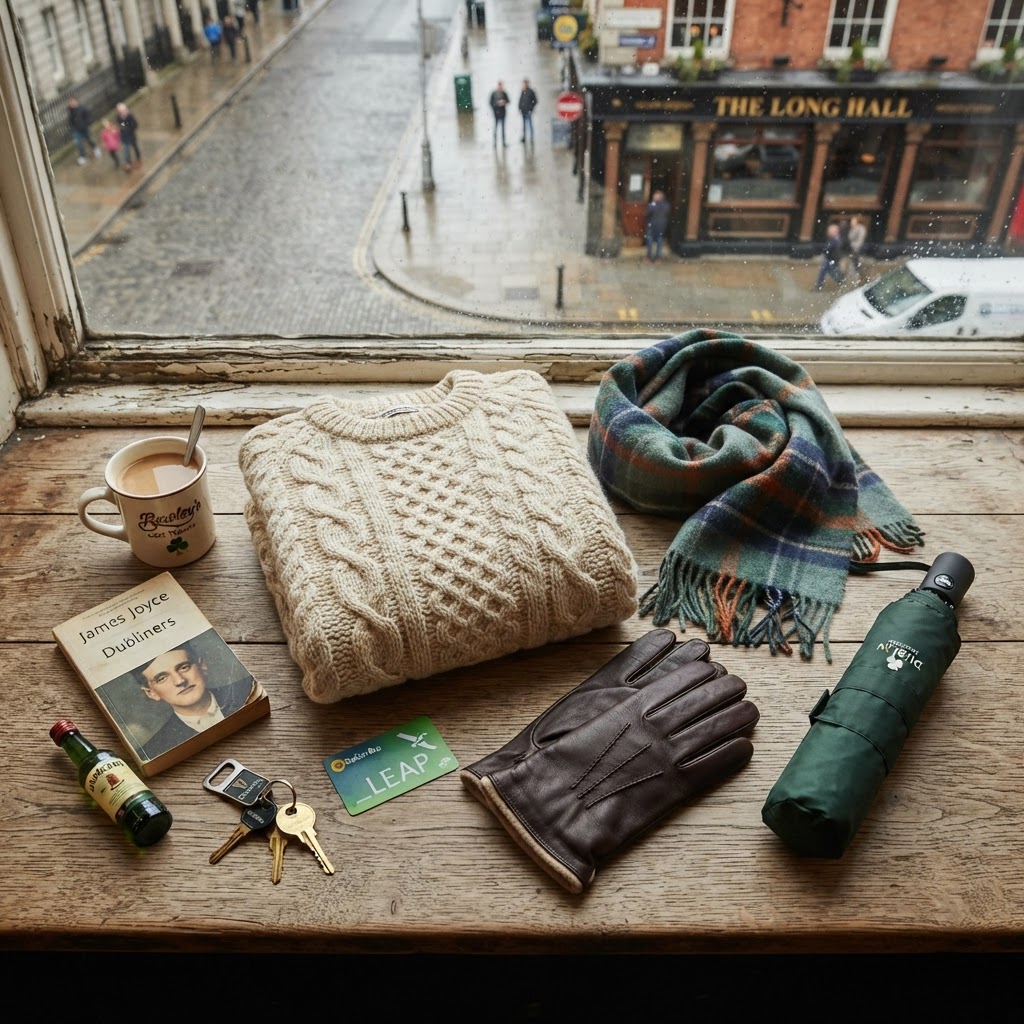 Pack these essential items to stay warm and stylish throughout your Irish getaway.