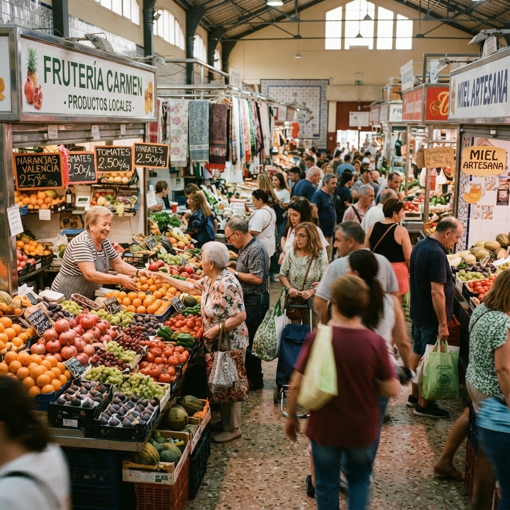 The vibrant Mercat de Ruzafa, a true hub for local life.