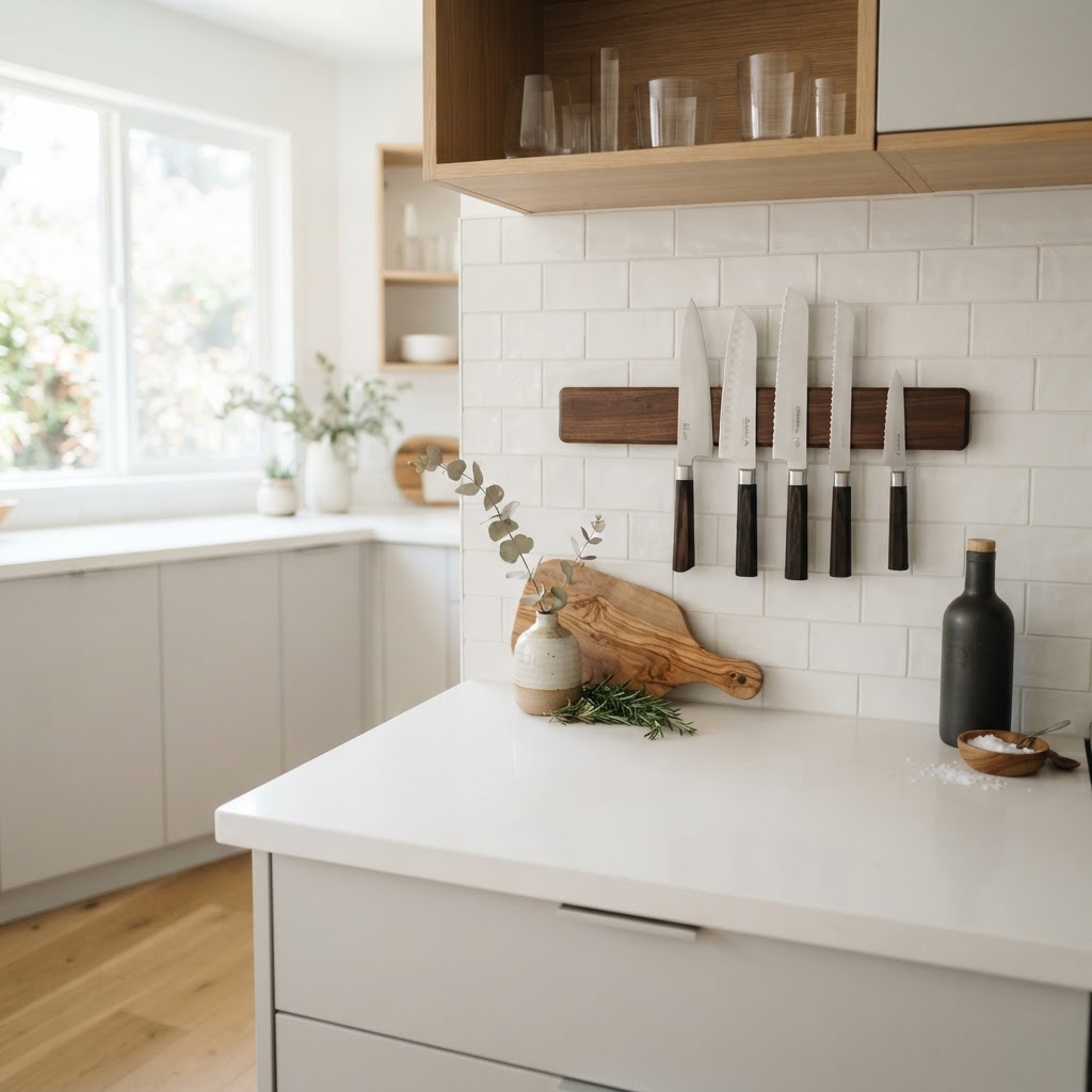Clear counters make a big difference.