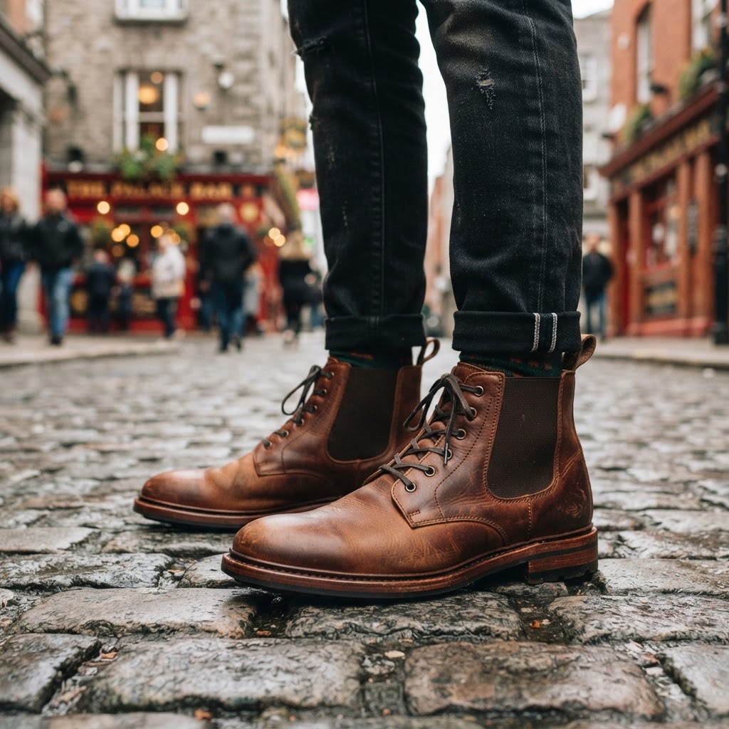 The right footwear is essential for navigating Dublin's cobblestone streets in style.
