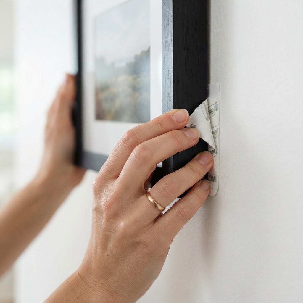 Ensure the surface is clean for the best adhesive grip.