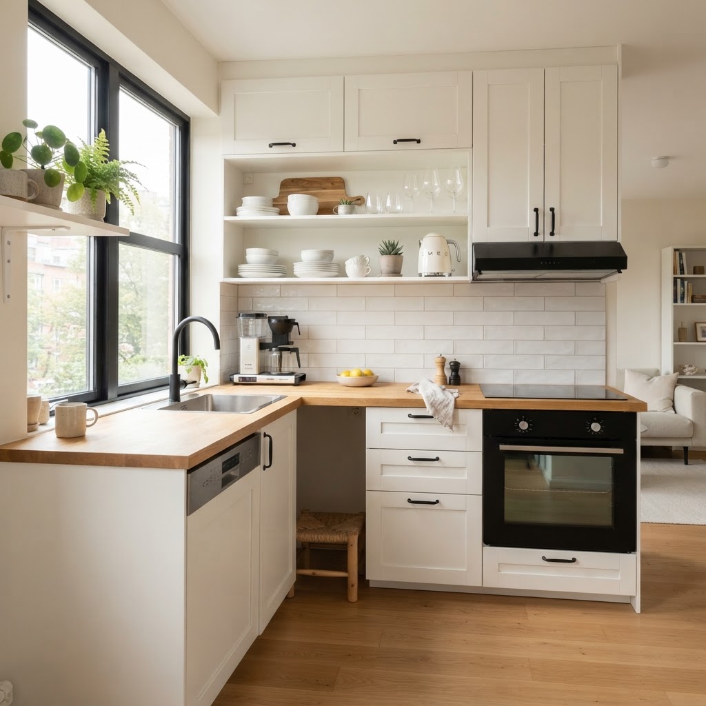 Swapping cabinet hardware is a simple way to elevate your kitchen's style.