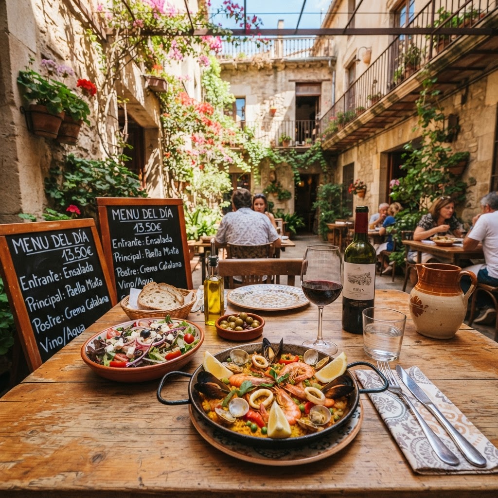 Lunch in Barcelona: The Ultimate Food Moment 2 A classic, multi-course menu del día is the ultimate way to enjoy lunch in Barcelona.