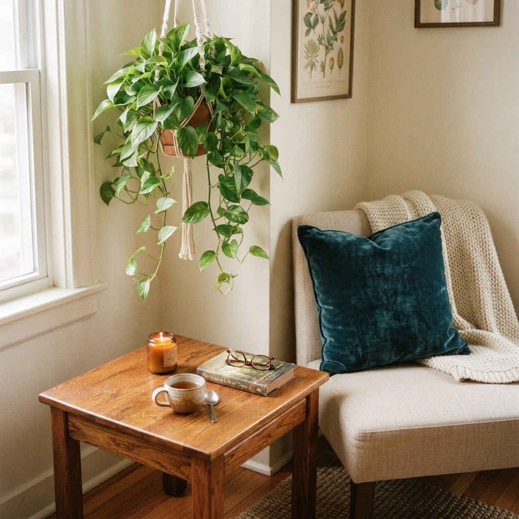 Plants bring life and softness to any apartment.