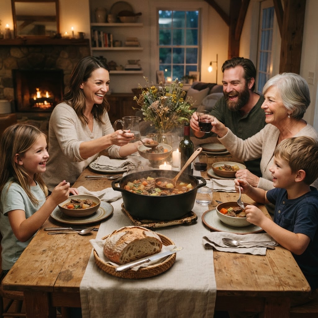 Perfect for a cozy family dinner, beef stew is the ultimate comfort food.