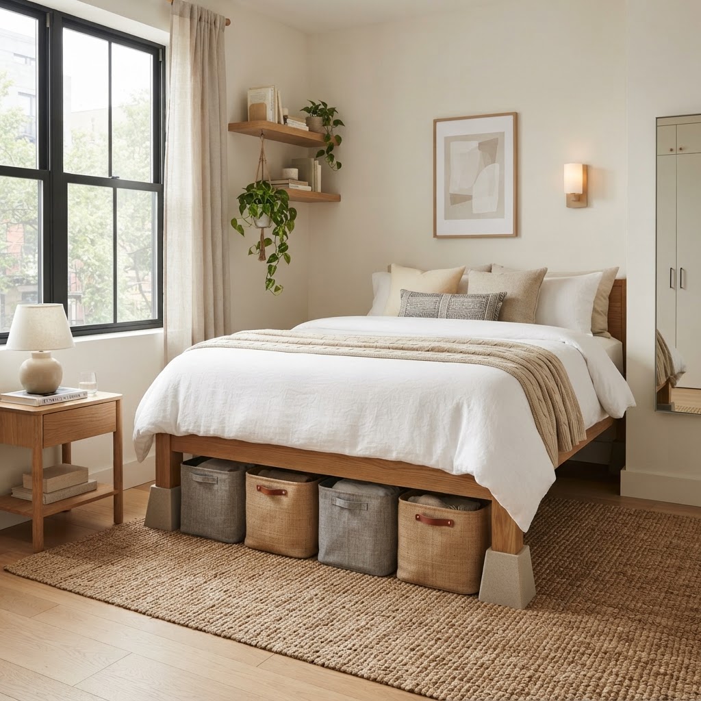 Under-bed storage is essential for maximizing every square inch of your home.