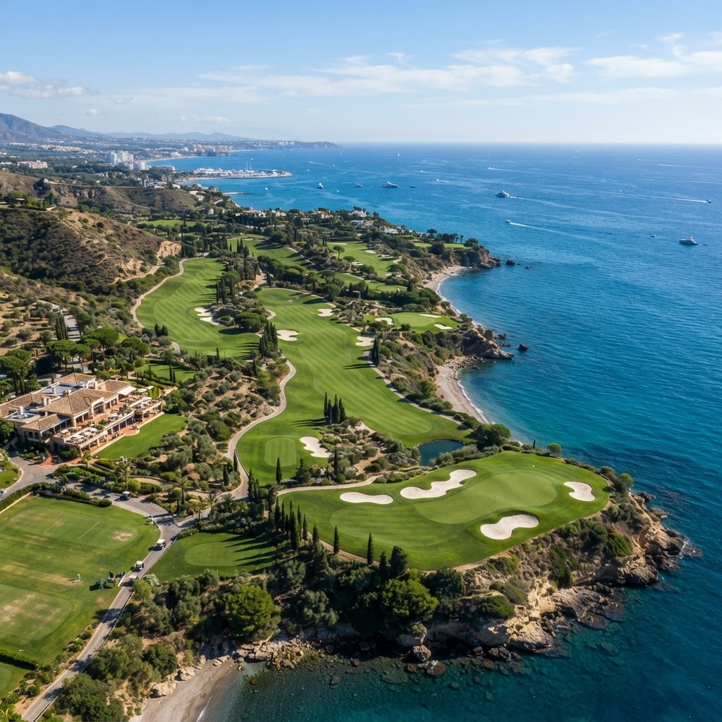 Championship golf courses offer stunning views and challenging play.