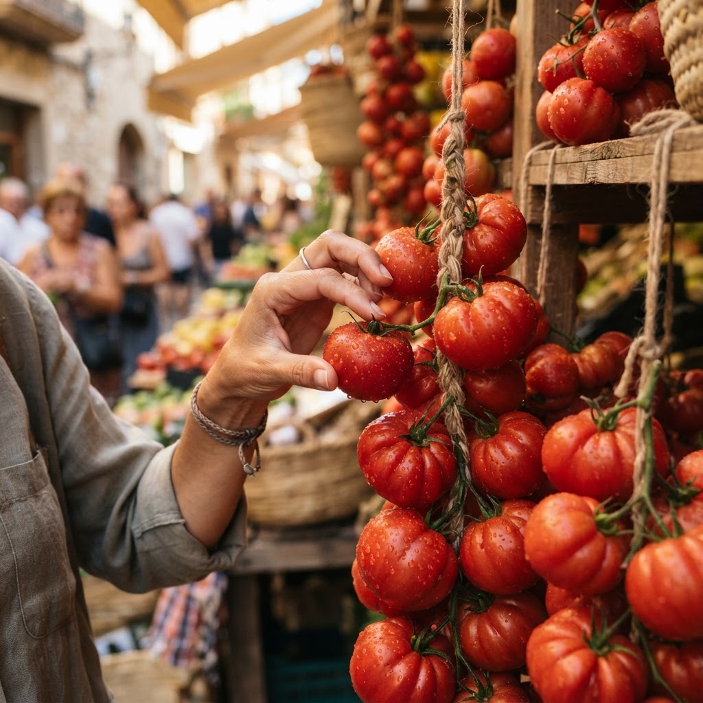 Fresh, locally grown tomatoes are the star of the Mediterranean diet.