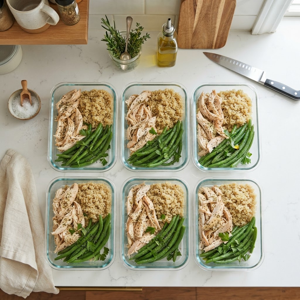 Healthy meal prep made easy with slow-cooked protein.