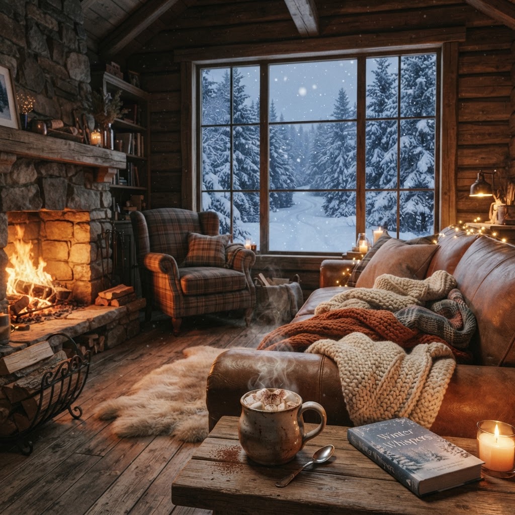 Finding warmth and 'hygge' inside a traditional Norwegian mountain cabin.